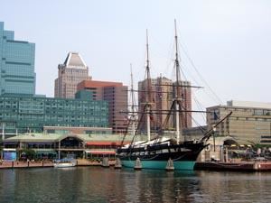 USS Constellation in the Inner Harbor, Baltimore